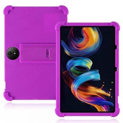 Produktbild von Tablet Hülle für TCL NxtPaper 11 Plus 11,5", Stoßfeste Weiches Silikon Schutzhülle mit Standfunktion Lila