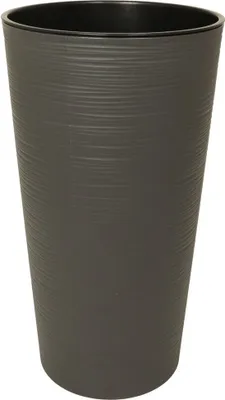 Produktbild von Blumentopf LAMELA Blumentopf LILIA DLUTO - gezahnt, Durchmesser 30cm, Höhe 57cm, Graphit