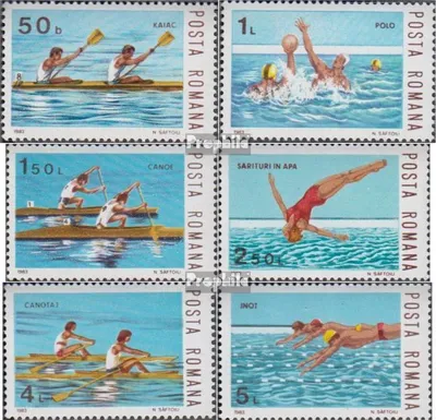 Produktbild von Briefmarken Rumänien 1983 Mi 3972-3977 (kompl.Ausg.) postfrisch Wassersport