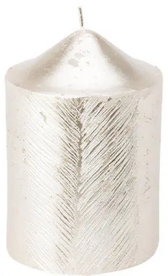 Produktbild von Dekorative Kerze mit metallischem Muster, 7 x 10 cm