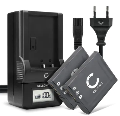 Produktbild von CELLONIC 2x Akku kompatibel mit Sony Cyber-shot DSC-H10, DSC-H20, BC-CSGB
