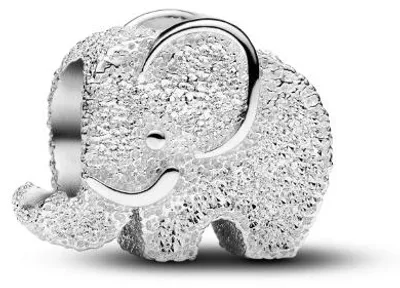 Produktbild von Pandora Mini-Charm Elefant Strukturiert Sterling-Silber 794528C00