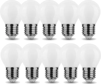 Produktbild von 10x 4W Mini E27 LED Leuchtmittel Birne Kugel G45 320 Lumen Kaltweiß