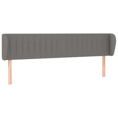 Produktbild von vidaXL Kopfteil mit Ohren Dunkelgrau 183x23x78/88 cm Stoff