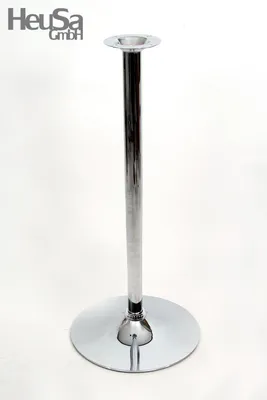 Produktbild von Tischgestell Tischfuß 102 cm Chrome Gestell runder Fuß Tischbein Untergestell Modell Rostock