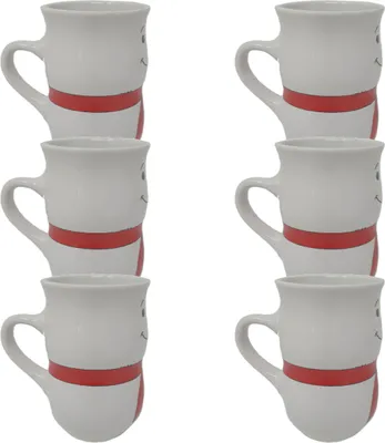 Produktbild von Gerd van Well Glühweinbecher Schneemannbecher mit Motiv 200ml 6er Pack