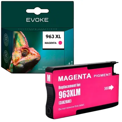 Produktbild von Evoke kompatible Tinte für HP 963XL HP963 3JA28AE Magenta 25 ml 1720 Seiten OfficeJet Pro 9010 9012 9013 9014 9015 9016 9018 9019 9020 9022 9023 9025 9026 9027 9028 9029
