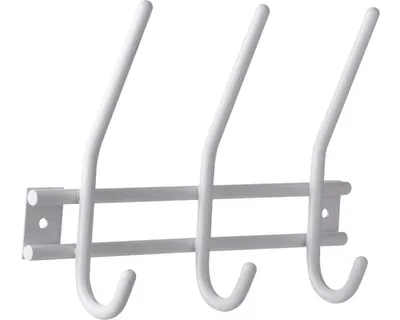 Obrázek produktu pro Walteco Věšáková lišta 3 háky, šířka 220 mm, bílá