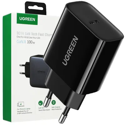 Obrázok produktu pre Ugreen ładowarka sieciowa USB Typ C 20W Power Delivery czarny (10191)