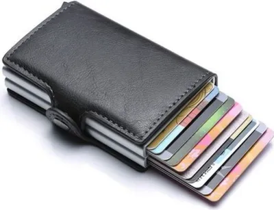 Produktbild von Hikeren Portemonnaie,Mini Geldbörse,Kartenetui,Kreditkartenetui,Leder Geldbörse Slim Wallet,Kreditkartenetui Smart Wallet mit Kartenetui + Münzfach