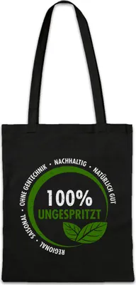 Produktbild von Urban Backwoods 100% Ungespritzt, Stofftasche, Farbe: Schwarz