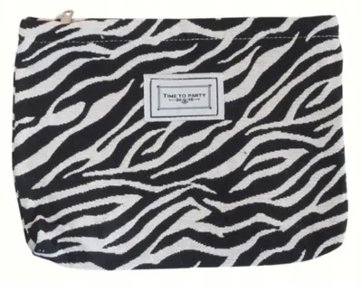 Immagine prodotto di ECARLA - Pochette cosmetica in tessuto zebrato
