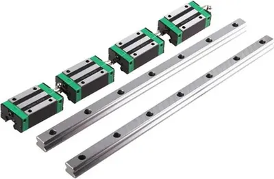 Zdjęcie produktu dla Liniowa prowadnica kwadratowa, 2 sztuki HGR15 HGR20 + 4 sztuki HGH15CA HGH20CA HGW20CC
