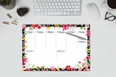 Produktbild von Schreibunterlage Jolie A3 30 Blatt Flower Love (DE) Packung mit 5 Stück