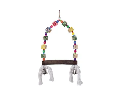 Immagine prodotto di Nobby bird toy, altalena con cubi colorati, dimensioni: 35 x 18 cm