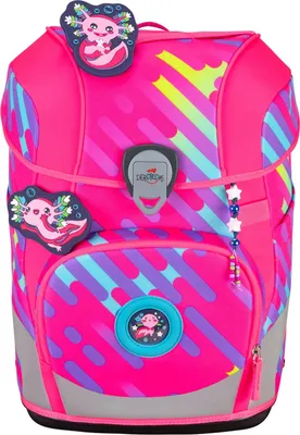 Produktbild von DerDieDas ErgoFlex Tiny Exklusiv Neon Schulranzenset 5-teilig Neon Punkie neonpink