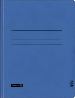 Produktbild von BRUNNEN Schnellhefter A4 mit Einstecktasche blau 102010730