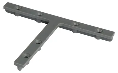 Produktbild von KOVALEX Schwarz 6 Meter KO Verbinder für Kovalex Alu Unterkonstruktion, Montagezubehör für WPC Terrassendielen, Universelle Verbindungsklammern, Stabile Aluminium Schienenverbinder