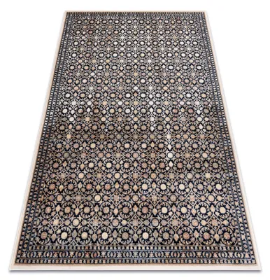 Image de Tapis en laine NAIN Ornement 1183/51033 bleu foncé / beige bleu 160x230 cm