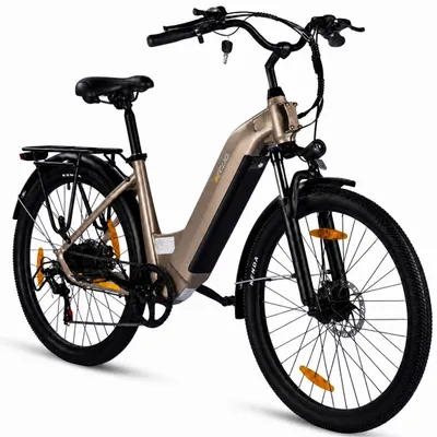 Produktbild von E-Bike Cityrad e bike für herren 26 zoll 18.2AH 36V 655WH damen 120km Elektrofahrrad Kettenschaltung, Heckmotor, 655 Wh, mit Batterieladegerät