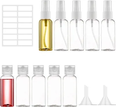 Obrázek produktu pro Cestovní rozprašovače, 10 ks, 50 ml, průhledné, prázdné, kosmetické