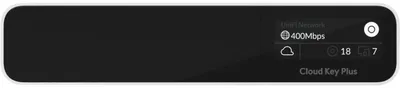 Produktbild von Ubiquiti CloudKey+, Schwarz, Grau, Aluminium, Desktop-/Rackmontage, Leistung, MicroSD (TransFlash), OLED