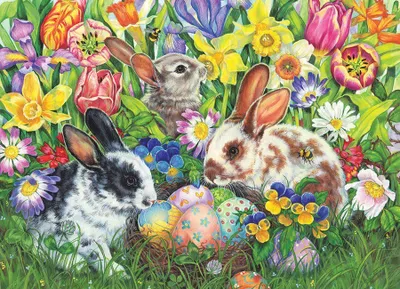 Produktbild von COBBLE HILL Osterhasen Puzzle 500 Teile