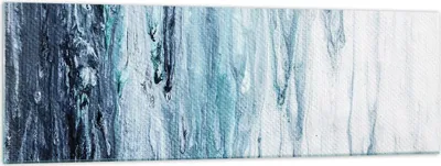 Produktbild von Bilder auf glas - Einteilig - Abstraktion Prellung Blau - 160x50cm - Glasbilder - Wandbilder - Bilder - Wanddekoration aus Glas - Glas Bilder - Wandbild auf Glas - GAB160x50-4380