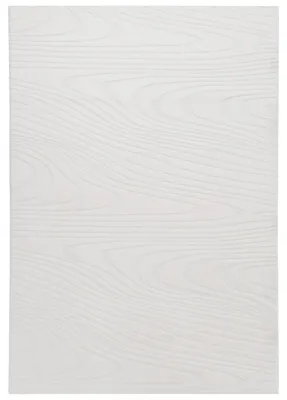 Obrázek produktu pro BELIANI Koberec z umělé kožešiny krémově bílá umělá polyesterová kožešina 160 x 230 cm vysoký vlas geometrický vzor