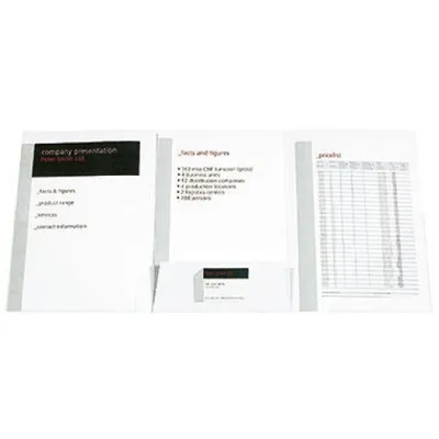 Produktbild von Biella Präsentationsmappe Pearl 3 186421.01 DIN A4 weiß