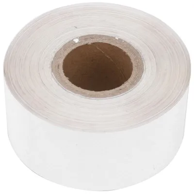 Immagine prodotto di Foglio per stampa a caldo, foglio di alluminio metallizzato, larghezza 3 cm, lunghezza 120 m, per carta, pelle e plastica, colore: oro, argento, blu (1 rotolo, bianco)