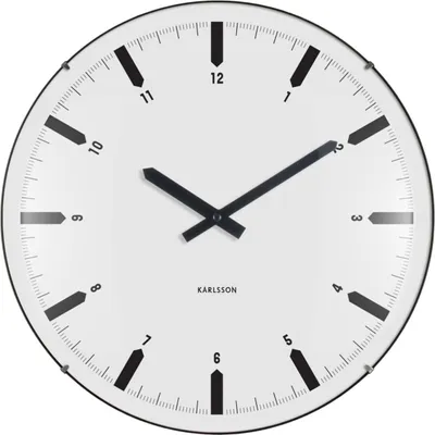 Produktbild von Karlsson - Wanduhr Realista Dome - Weiß - 35x35x35cm