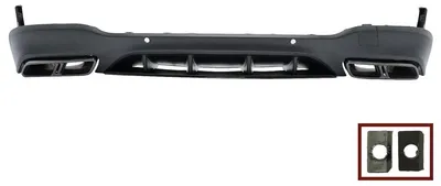 Produktbild von Diffusor für Mercedes GLC X253 SUV 15-19 Night Package Endrohre Auspuff Schalldämpfer Tipps.