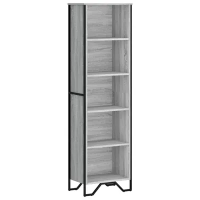 Obrázek produktu pro vidaXL Knihovna Grey Sonoma 50x31x169 cm Materiál na bázi dřeva