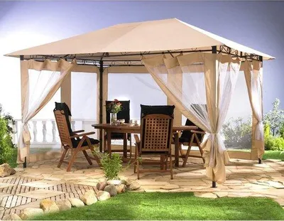 Produktbild von Beige Dachzeil 293x390cm für Pavillons und Baldachin
