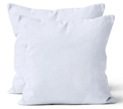 Produktbild von 2 er Set Mikrofaser UNI Kissenhüllen Kissenbezüge Kopfkissenbezug 40x40 cm, Weiß