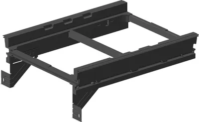 Produktbild von Ninka Mülleimer Halterung eins2fünf NL 500 KB 450mm - Halterung für Einbau Abfallsammler, Kunststoff dunkelgrau