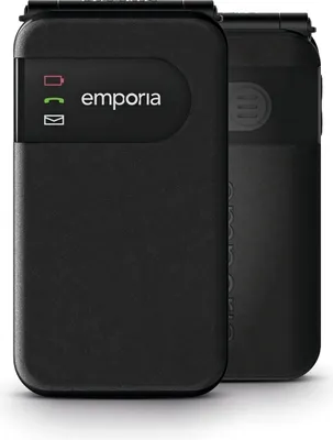 Produktbild von Emporia SIMPLICITYglam, Klapphandy, Single SIM, 7,11 cm (2.8"), Bluetooth, 1300 mAh, Schwarz