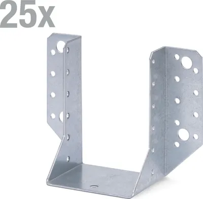 Obrázek produktu pro Alberts 846985 Balkenschuh, Typ A, sendzimirverzinkt, 80 x 120 mm, 25er Set