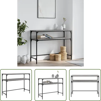 Produktbild von The Living Store Konsolentisch Grau Sonoma 100x35,5x75 cm Holzwerkstoff