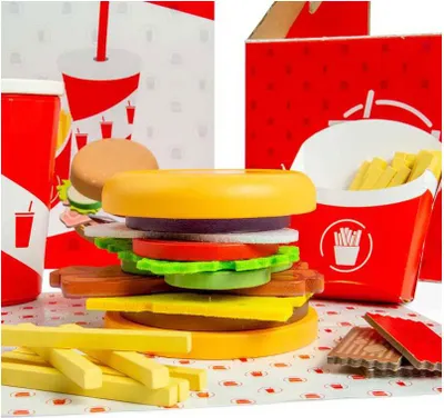 Obrázek produktu pro Bigjigs Toys Sada Burger a hranolky