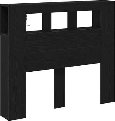 Immagine prodotto di vidaXL, testiera letto LED, colore nero, effetto legno di quercia, materiale: legno composito