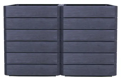 Immagine prodotto di Garantia Ergo Vario 2 Hochbeet Farbe wood, Größe 190x190 cm, Hähe 75 cm