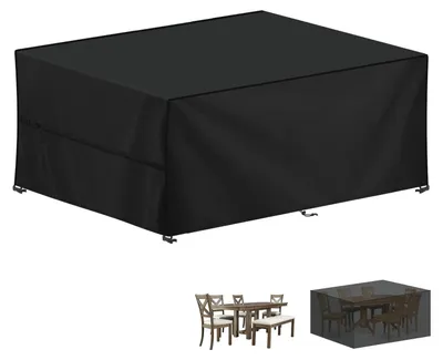 Produktbild von Wasserdichte Gartenmöbelhülle aus 420D Oxford für rechteckigen Tisch