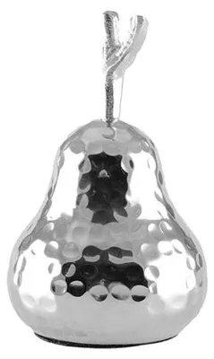 Produktbild von Dekorative Silberbirne, 8,5 × 8,5 × 15,5 cm