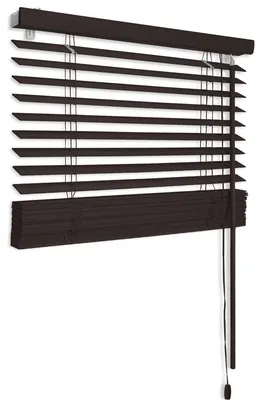 Produktbild von Sol Royal Holzjalousie SolDecor JH3 Jalousie aus Holz in, 40x130cm, Dunkelbraun