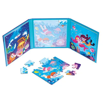 Produktbild von Bino Magnetpuzzle 3 in 1 Meereswelt 61 Teile