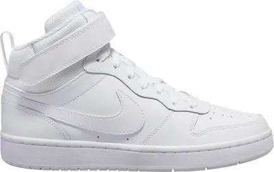 Produktbild von Nike Court Borough Mid Sportschuhe Kinder Sneaker sportlicher Schnürer Weiß Freizeit, Schuhgröße:EUR 39 | US 6.5Y