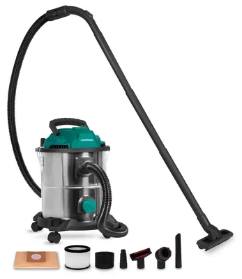 Nass-/Trockensauger 1400 W, 20 L Tank, 6 m Kabel, 3 m Schlauch
