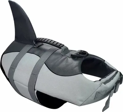 Produktbild von Hundemäntel Pet Hundeschwimmweste Schwimmweste Badeanzug-M(Grau)